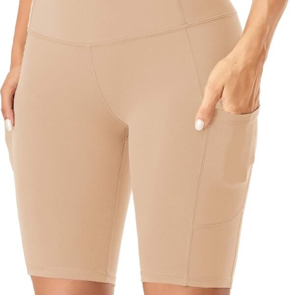 Women's Short Yoga Side Pockets High Waist Workout Running Shorts
