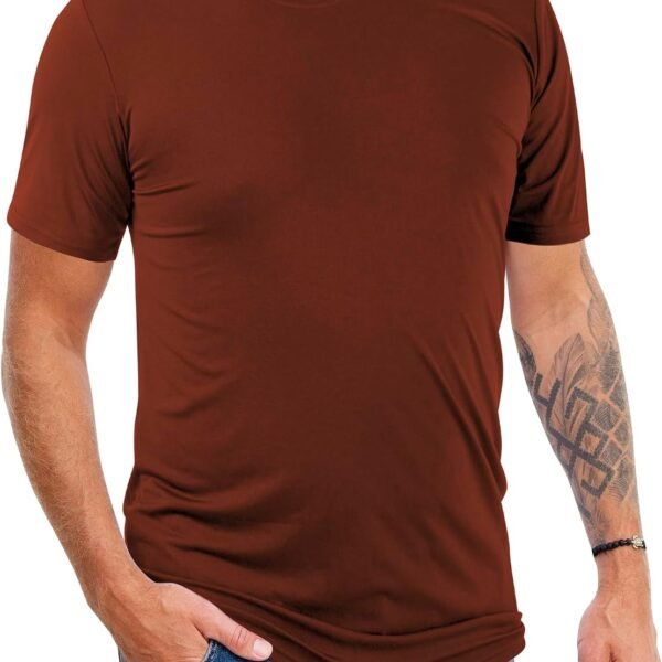 2&5 Pack Men's Sports T Shirts,Crew Neck Breathable Quick-Dry Short Sleeve, Lightweight Tee for Athletic Running