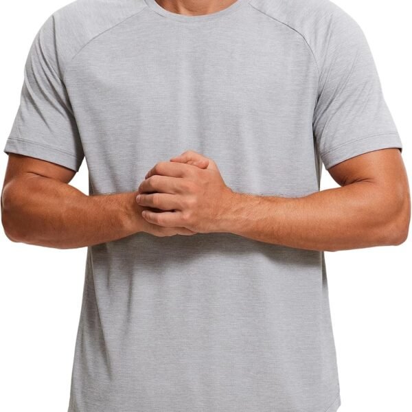 Lightweight Short Sleeve T-Shirt for Men Quick Dry Workout Running Athletic Tee Shirt Tops