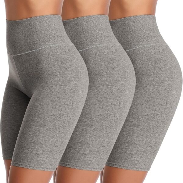 Women's High Waisted Biker Shorts Anti Chafing Cotton Slip Shorts Boy Shorts Underwear Yoga Workout Shorts
